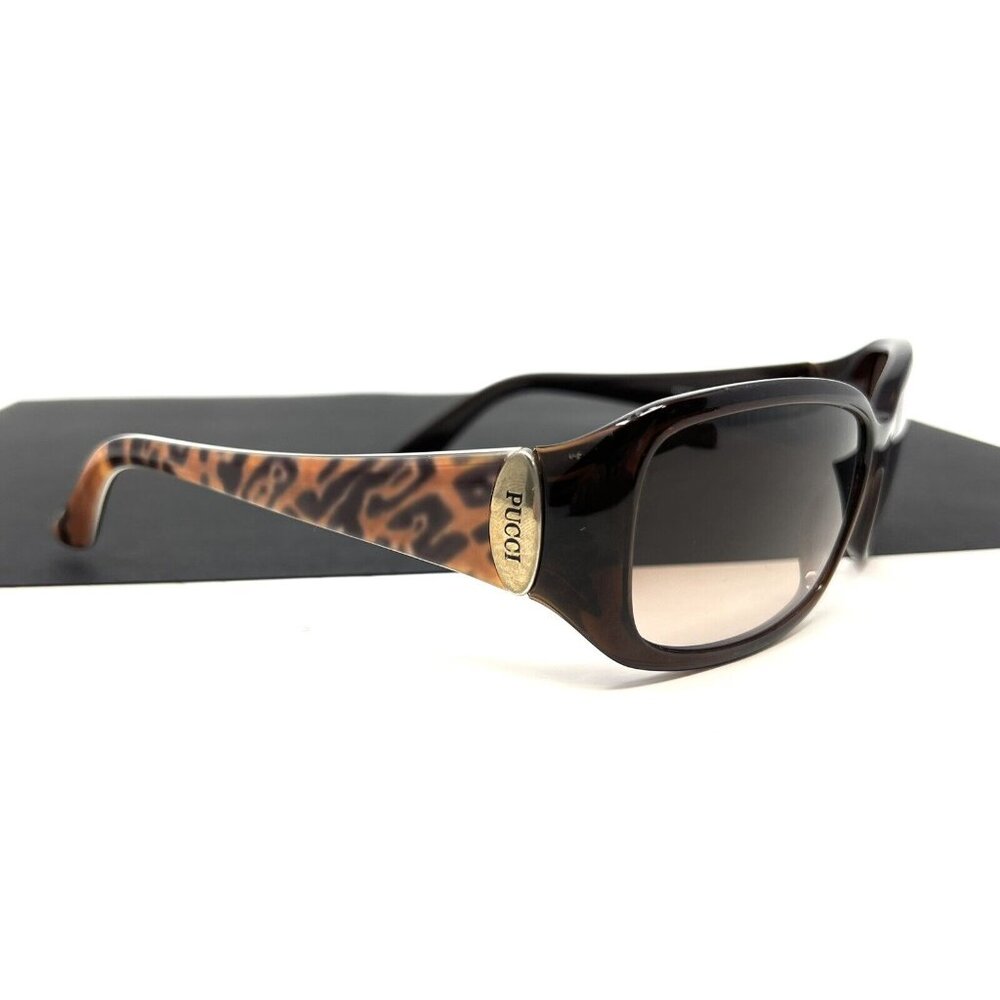 Emilio Pucci Sunglasses Women's Fashion EP677S 204 Chocolate/Leopard 58mm - Picture 3 of 13